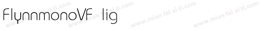 FlynnmonoVF light字体转换